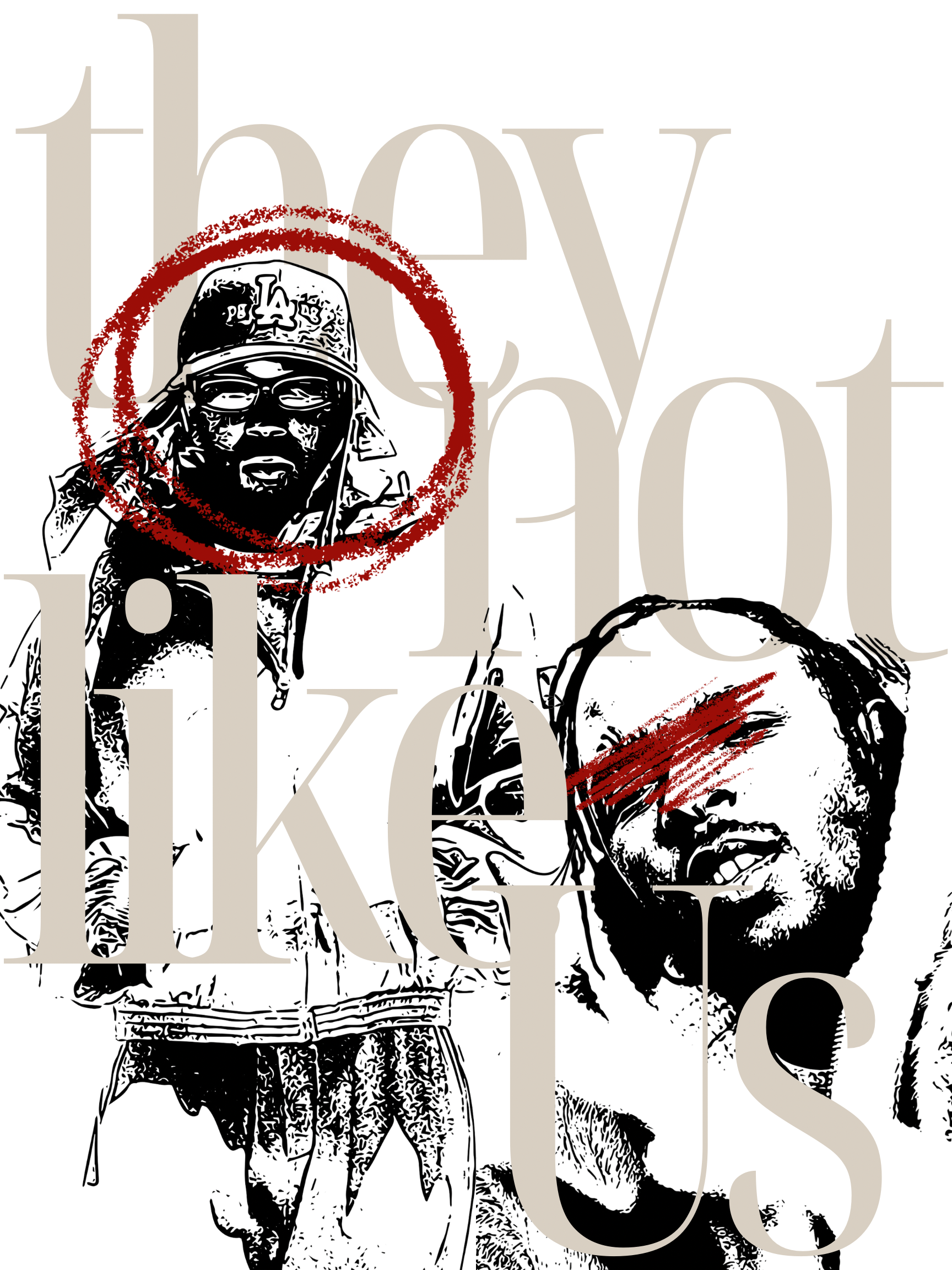 K Dot "Not Like Us" Rap Tee